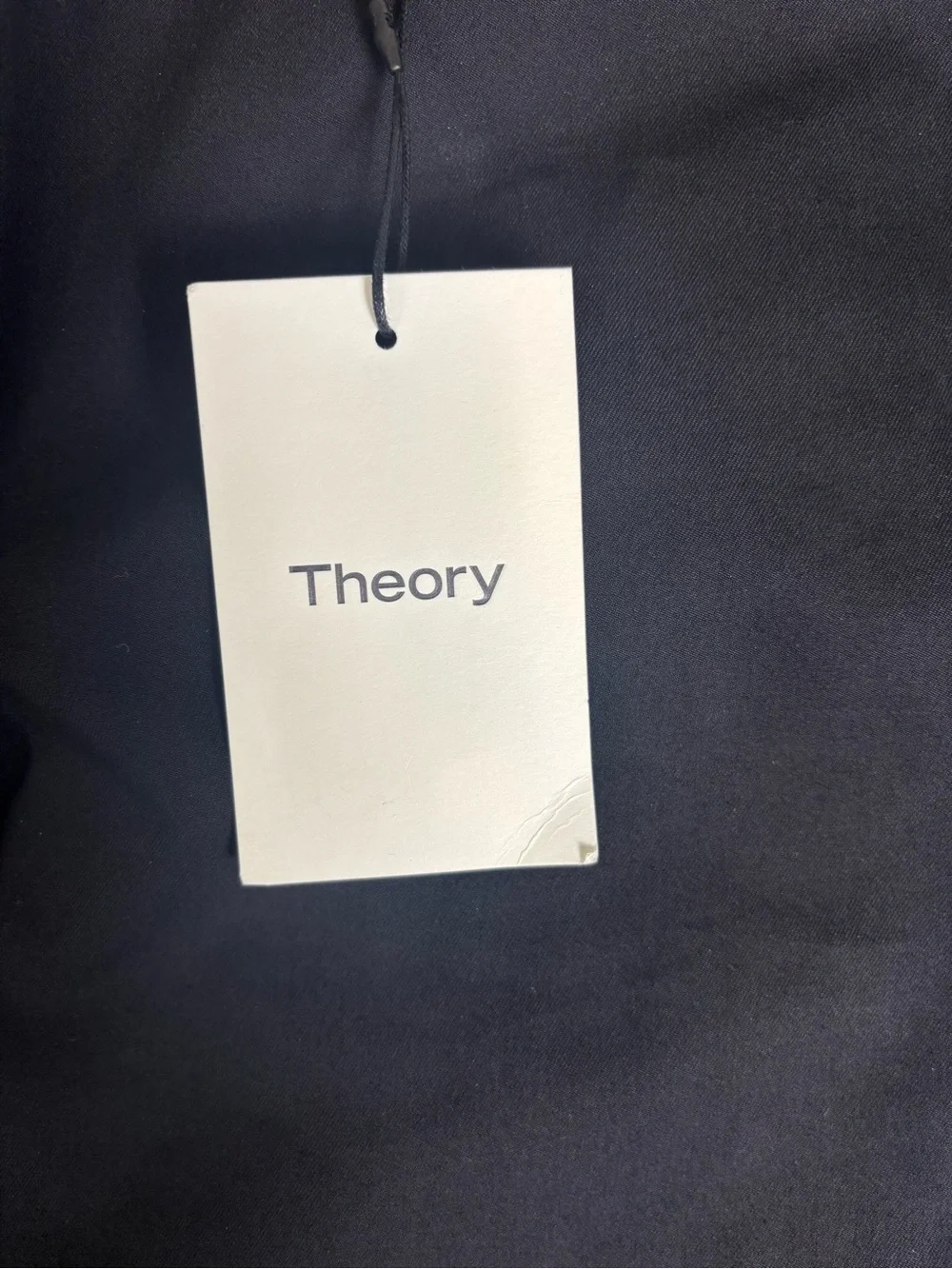 THEORY Thaniel Cropped Black Slim Trousers Size 2 New With Tags - Picture 11 of 15